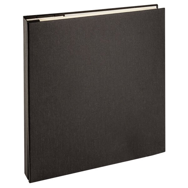Buchschraubenalbum Buchleinen Schwarz 32 x 30, 20 c.B.