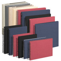 Buchschraubenalbum Buchleinen Grau mel. 32 x 30, 20 c.B.