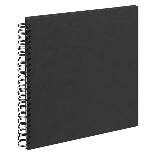 Spiralalbum Kunstleder Schwarz 30 x 30, 20 c.B.