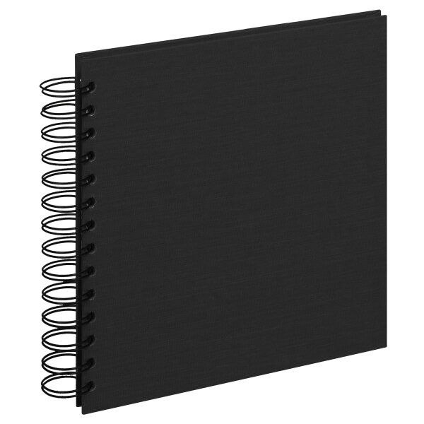 Spiralalbum Buchleinen Schwarz 19 x 19, 25 s.B.