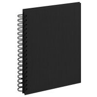Spiralalbum Buchleinen Schwarz 25 x 19, 25 s.B.