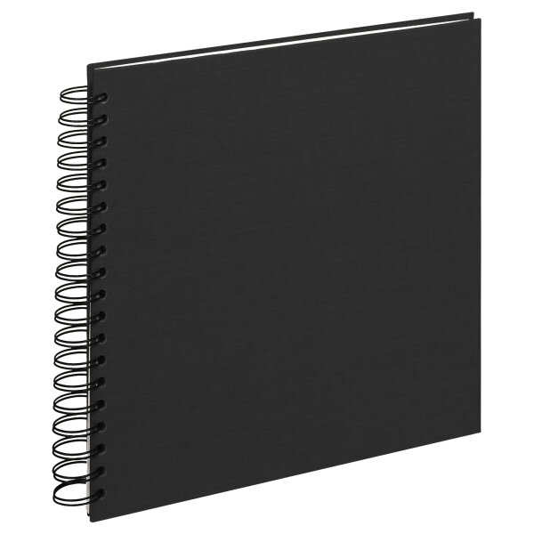Spiralalbum Buchleinen Schwarz 26 x 26, 25 c.B.