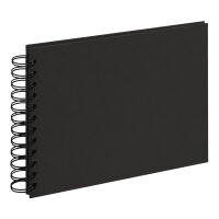 Spiralalbum Strukturpapier Schwarz 17 x 23, 25 s.B.