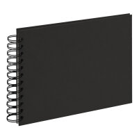 Spiralalbum Strukturpapier Schwarz 17 x 23, 25 c.B.