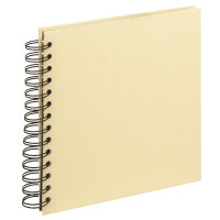 Spiralalbum Strukturpapier Creme 19 x 19, 25 s.B.