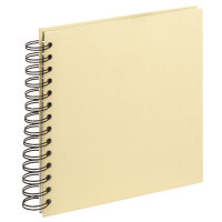 Spiralalbum Strukturpapier Creme 19 x 19, 25 c.B.