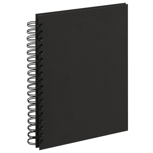 Spiralalbum Strukturpapier Schwarz 25 x 19, 25 s.B.