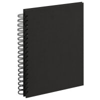 Spiralalbum Strukturpapier Schwarz 25 x 19, 25 s.B.