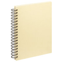 Spiralalbum Strukturpapier Creme 25 x 19, 25 c.B.