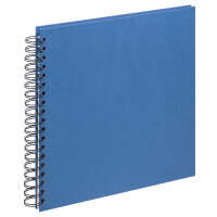 Spiralalbum Strukturpapier Blau 26 x 26, 20 c.B.