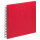 Spiralalbum Strukturpapier Rot 26 x 26, 20 c.B.