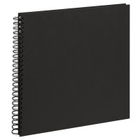 Spiralalbum Strukturpapier Schwarz 33 x 35, 25 s.B.