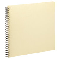 Spiralalbum Strukturpapier Creme 33 x 35, 25 s.B.