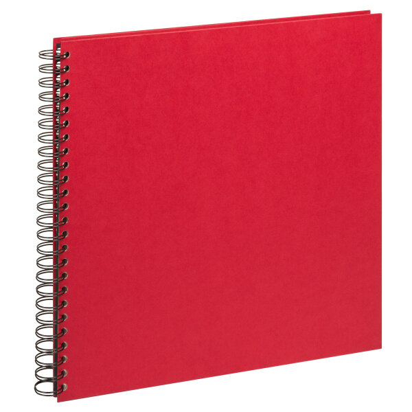 Spiralalbum Strukturpapier Rot 33 x 35, 25 s.B.