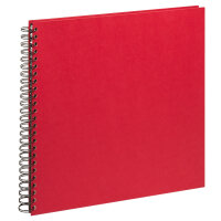Spiralalbum Strukturpapier Rot 33 x 35, 25 s.B.
