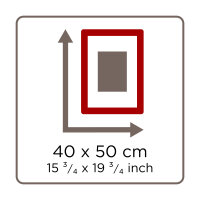 Stockholm 3D Holzr. 40x50 SCHWARZ mit Kunstglas
