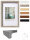 Stockholm 3D Holzr. 40x50 SCHWARZ mit Kunstglas