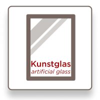 Stockholm 3D Holzr. 40x50 GRAU mit Kunstglas