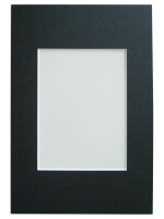Galerie Passep. 50x70 SCHWARZ, A40x60 cm