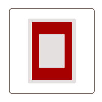 Galerie Passep. 50x70 POLARWEISS, A40x60 cm