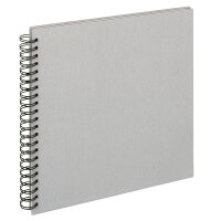 Spiralalbum Cloth grau, 30X30 cm