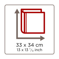 Selbstklebealbum Monza, rot, 33x34 cm